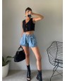 Pinterest Desenli Kot Şort