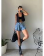 Pinterest Desenli Kot Şort