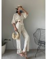 Fresco Linen Suit / Nakışlı Bej Keten Takım Fresco Linen Suit / Nakışlı Bej Keten Takım