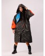 İthal Tasarım Oversize Haki Uzun Mont