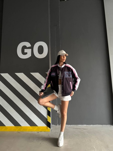 Barbie Siyah Bomber Ceket