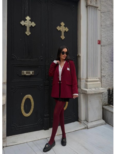 Çengel Kol Detaylı Blazer Ceketler