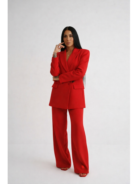Icon Palazzo Pantolon Blazer Ceket Takım 